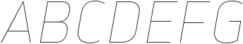 Slow Tempo Thin Italic Sample