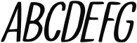 Tournedos Lite Italic Sample