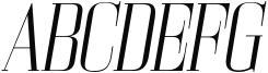 Bodoni Z37 L Condensed Light Italic Sample