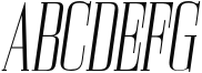 Bodoni Z37 M Compressed Light Italic Sample