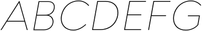 Noah Head Thin Italic Sample