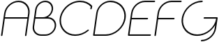 Alio Pro-Light Italic Sample