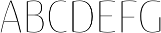 Terfens Contrast Condensed Thin Sample