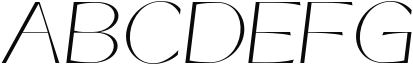 Crayond Light Italic Sample