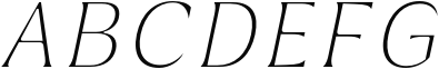 Griggs Serif - ThinSlnt Sample