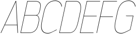 Jesaya Ultra Light Italic Sample