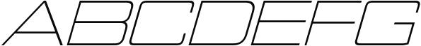 Nesobrite Expanded Light Italic Sample