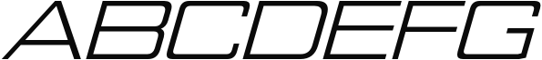 Nesobrite Expanded Regular Italic Sample