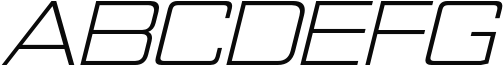 Nesobrite Semi Expanded Book Italic Sample