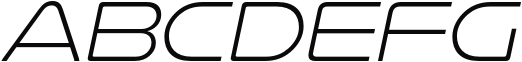 Nulshock Extra Light Italic Sample