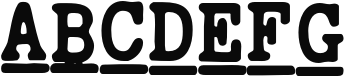 Typewriter Spool SFT Extra Bold Italic Sample