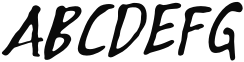 Night Delivery Italic Sample
