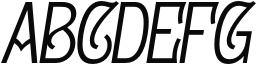 Gildabeth Light Italic Sample