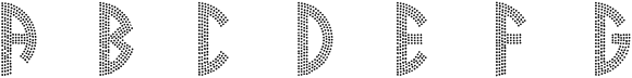 Dotted Circle Monograms White Sample