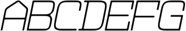 Dekatron Extra Light Italic Sample