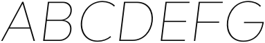 Kind Sans Thin Italic Sample