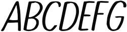 Brush Concept Italic Sample