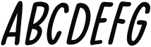 Headlight Blue Bold Italic Sample